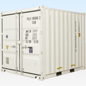 10ft White Shipping Container – New One Trip RAL 9003