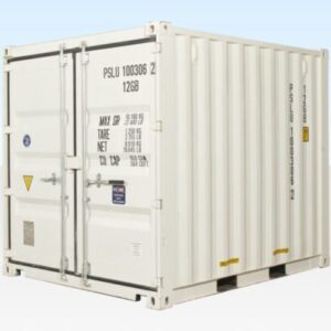 10ft One-Trip Shipping Container – New – White