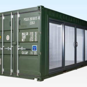 20ft New Container Home Office – One Trip – Green