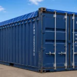 20ft Used Open Top Shipping Container – Wind & Watertight – Blue