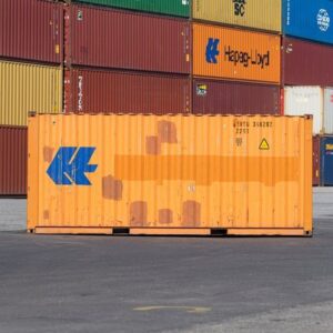 20ft Used Wind and Watertight Shipping Container – Yellow