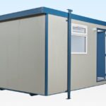 16ft x 10ft Site Office Jackleg Cabin – New – Goosewing Grey