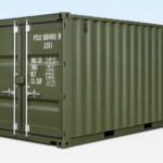 8ft One-Trip Shipping Container – New – Green
