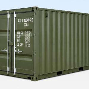 8ft One-Trip Shipping Container – New – Green