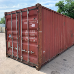 20ft Used Shipping Container – Brick Red – Wind & Watertight 8.5ft Tall
