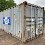 20′ x 8′ x 8.5′ Tall –Used Shipping / Storage Container-Wind and Watertight – Blue