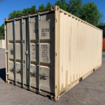20ft Off-Rent Shipping Container | Beige | Wind and Watertight Storage Unit