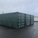 40ft Used High Cube Shipping Containers – Wind and Watertight – Dark Green