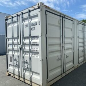 40ft New High Cube Open Side Shipping Container One-Trip – Cream