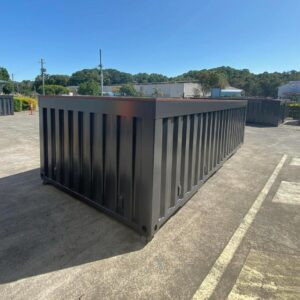 40ft Container Pool – Matte Black